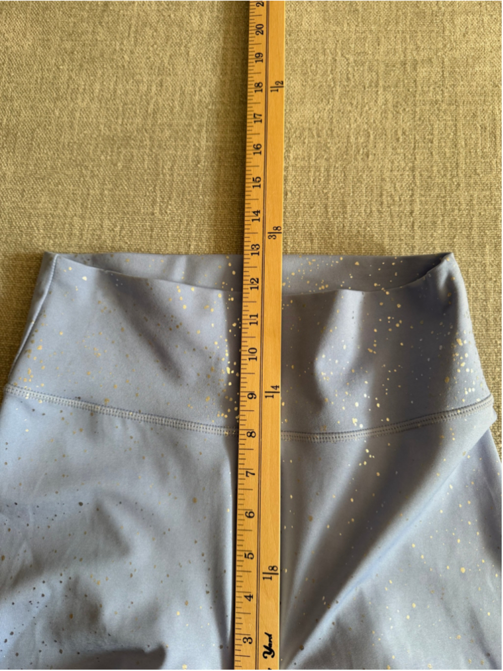 Buff Bunny rainwater blue periwinkle/silver dazzle high-rise leggings medium - Picture 6 of 8
